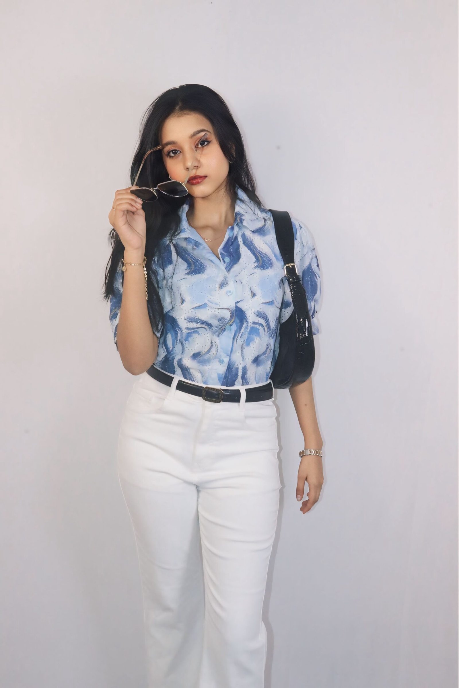 Azure Marble Button-Down - Image 2